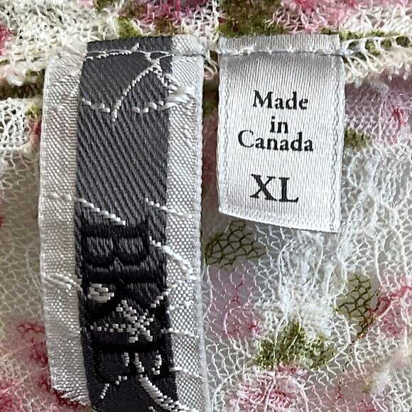 BKE FLORAL ROSE Y2K SHEER TOP - Picture 9 of 9